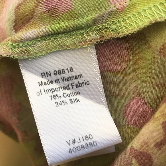 COLDWATER Creek floral blouse - Picture 8 of 10